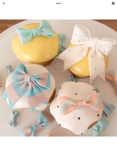 Cortador Para Fondant Moños 3 Piezas