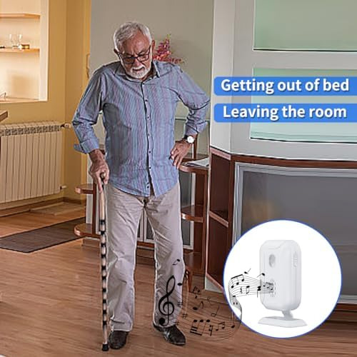 Detector De Sensor De Movimiento Pir Inalámbrico, Timbre De