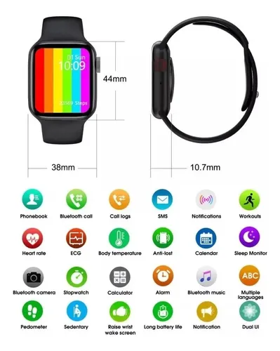 Reloj Inteligente Smartwatch W26+ Bt Llamadas Android Ios