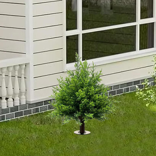 Rbol Topiario De Ciprés Artificial Con Estaca Para Jardín