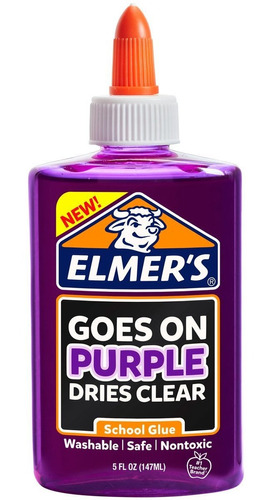 Elmer's Pegamento Lquido Purpura Desaparece 5 Onza 1