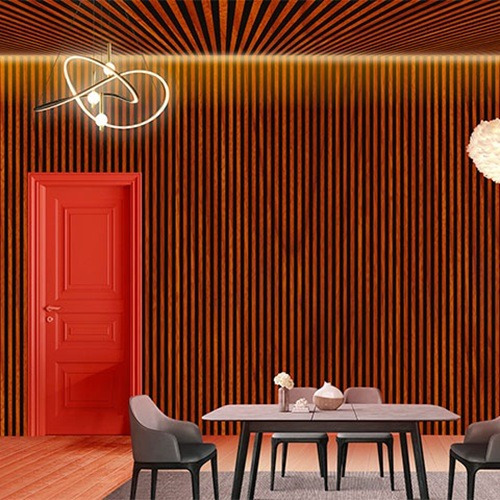 Lambril De Pvc Fondo Negro Ideal Para Areas Interiores