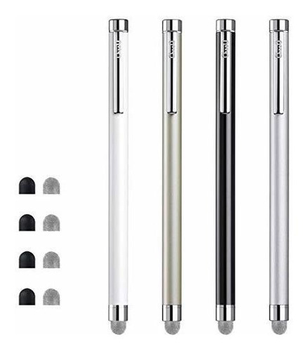 Set De 4 Stylus Fiber Con Puntas Intercambiables