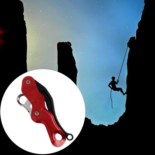 Descensor De Parada De Escalada En Longitud 18,6 Cm Rojo
