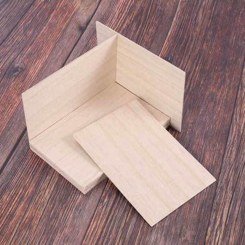 M 20 Peças De Folhas De Madeira Balsa Placa De Madeira 150