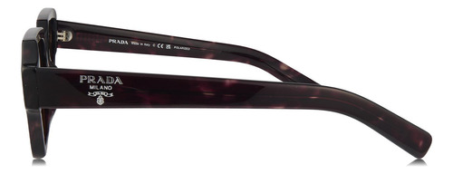Prada Spr 02zs 2au-01d Square Shape Tortoise Polarized (Usado)
