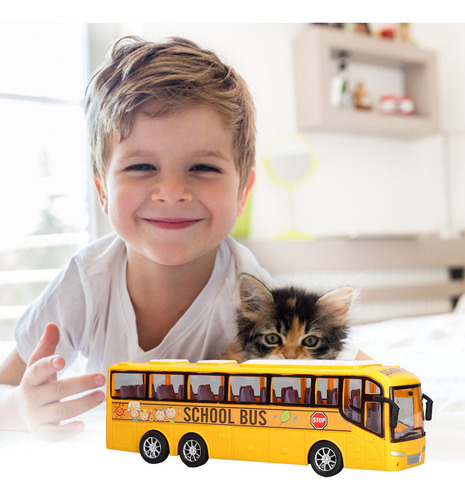 Inertia Bus Toys Mini Modelo De Coche De Alta Simulación Fin