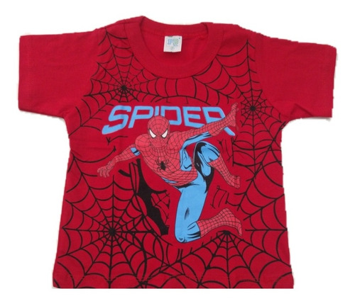 Imagem 2 de 10 de Kit Atacado C/6 Camiseta Infantil Menino Personagem Herois