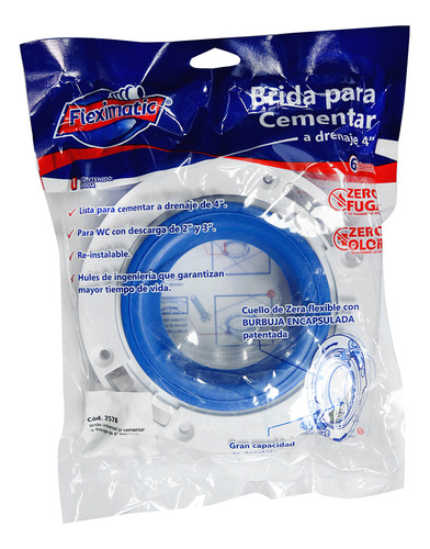Kit 2 Brida Para Drenaje 4 Pulgadas Nacional Fleximatic 2578