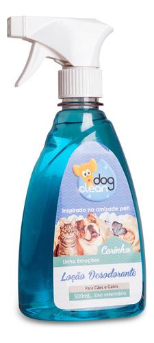 Perfume Loção Carinho 500ml Dog Clean Pet Shop Banho E Tosa