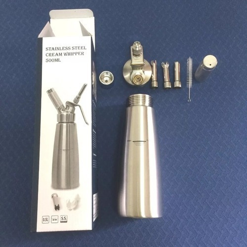 Sifon/dispensador Chantilly De 0.5 Litros Acero Inoxidable