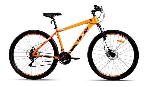 Imagen 1 de 2 de Mountain bike Motomel Maxam 90 R29 17" 21v frenos de disco mecánico cambios SUNRUN QD35A y Shimano Tourney color naranja/negro