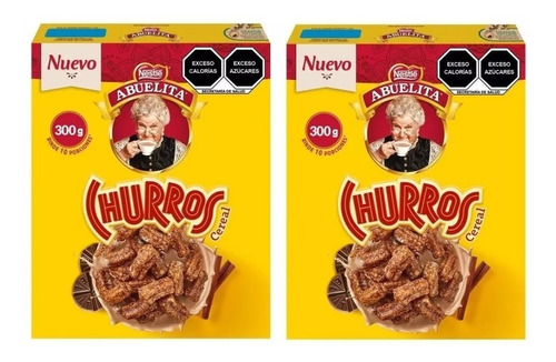 Cereal Chocolate Abuelita Churros Canela Nestle 300g 2pack