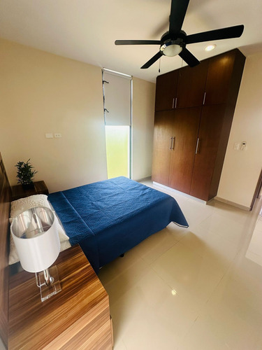 Departamento Amueblado(2r1b) En Renta En Emerald Temozón, Norte.