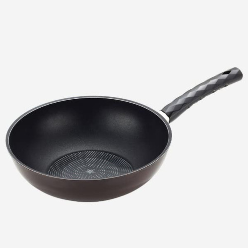 Happycall Ih Diamond Lite Fry Wok 11.0 In Marron Oscuro