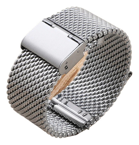 Correa De Reloj De Acero Inoxidable Con Lazo De Malla