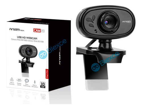 Cámara Web Hd Usb Argomtech Arg-wc-9120bk 720px
