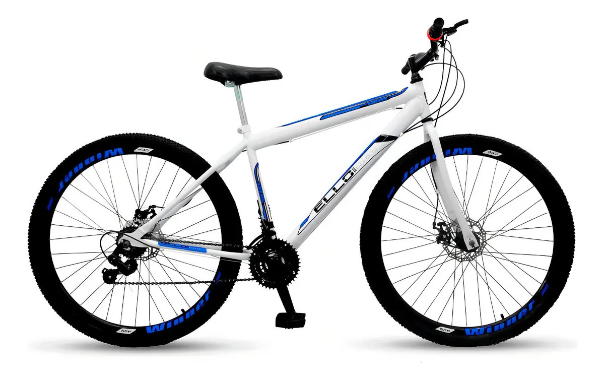 Bicicleta mountain bike Ello Bike Velox R29 - branco/azul