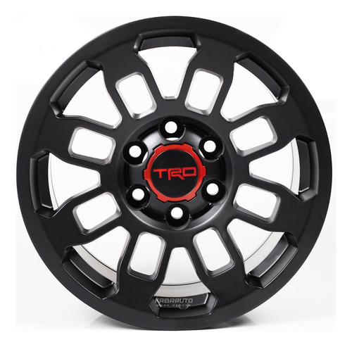 Rodas 17 Trd Pro Off Road 6x139 Hilux S10 Ranger L200 Cor Preto Acetinado