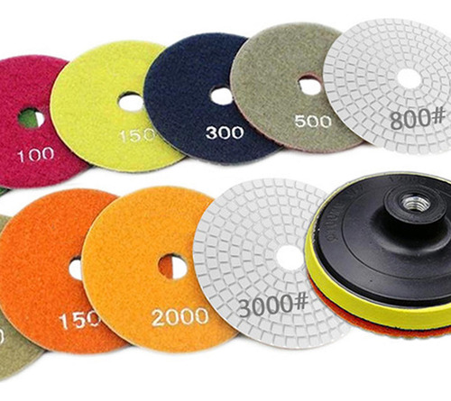 .. Discos Abrasivos De 10 Piezas, Almohadillas De 4 Pulgadas
