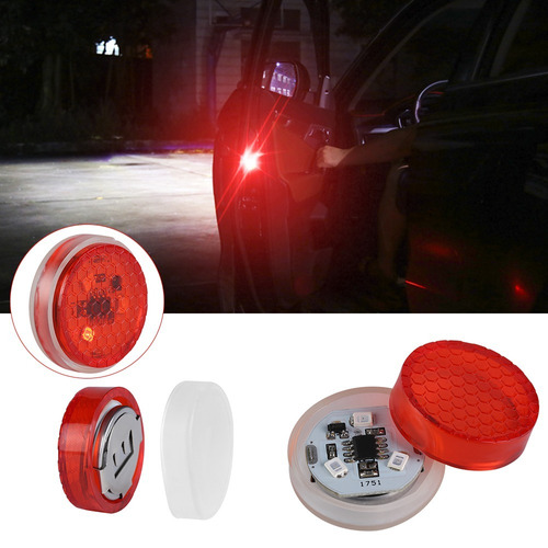 4 Luces Led De Seguridad Para Puerta Auto