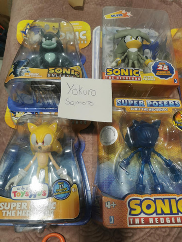 Super Posers Lote 7pz Figuras Sonic Jazwares Shadow Werehog (Usado)