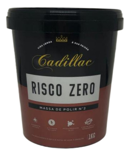 Massa De Polir N2 Risco Zero Cadillac 1kg