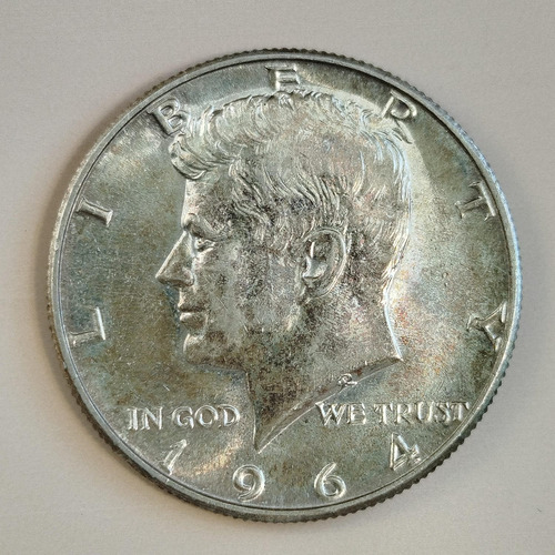Moneda 1/2 Dólar Kennedy 1964. Exc. Plata 900 (Usado)