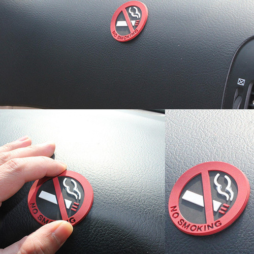 Calcomanía Redonda De Advertencia De Coche, Calcomanías Para