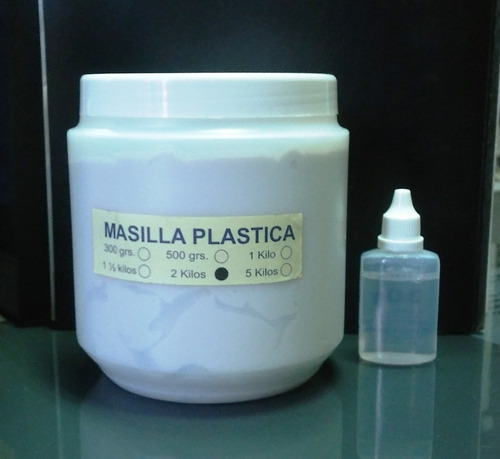 Masilla Plástica 2kg - Con Catalizador Con Envase E Iva