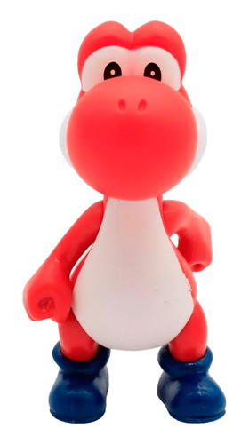 Muñeco Super Mario - Figura Yoshi Rojo Colección 12 Cm