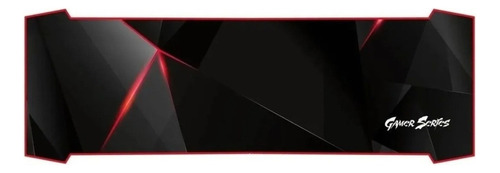 Mouse Pad gamer CDTek Bigg de látex 30cm x 90cm x 3mm negro/rojo
