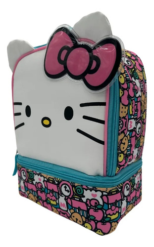Hello Kitty Lonchera / Bolsa Para Almuerzo Insulada Blanco/rosa Kitty And Friends
