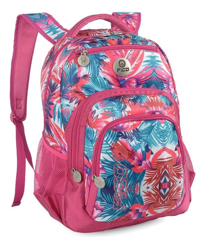 Mochila Feminina Fico Notebook Reforçada Mj48475fo Rosa