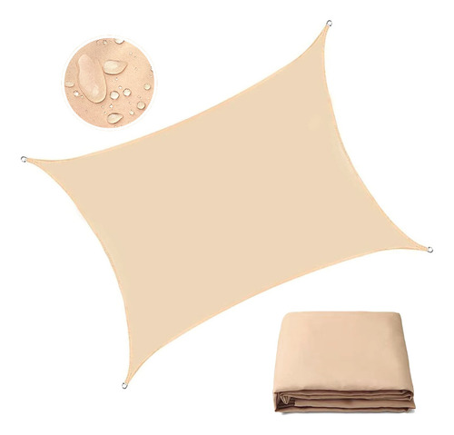 Toldo Vela Tela Sombra Cuadrada 5x5 Mts Impermeable Uv