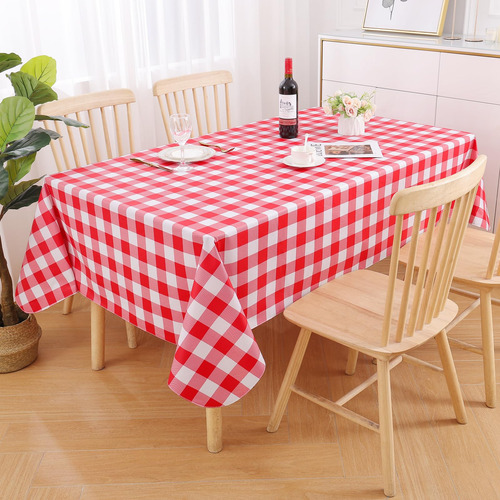 Mantel Rectangular Misaya De Vinilo Impermeable Buffalo Flan