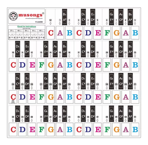 Pegatinas rectangulares para el teclado - Stikets