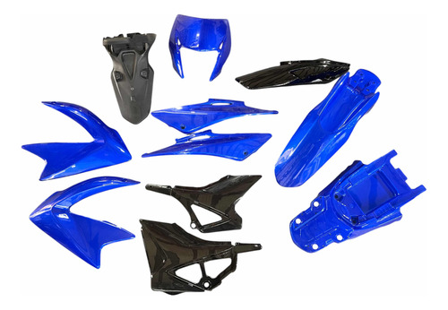 Kit De Plasticos Original Gilera Smx 200 Triax 150 Azul