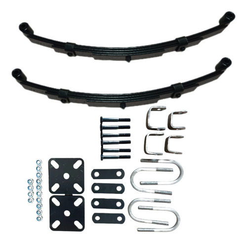 Par De Feixe De Molas + Kit De Fixação E Jumelos Carretinha