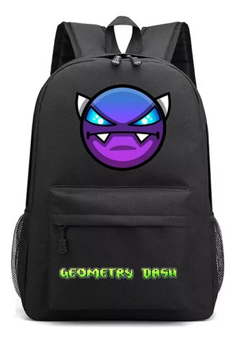 Mochila Escolar Geometry Dash Geometry Sprint De Tres Piezas