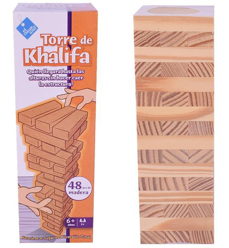 Juego Jenga De Mesa Torre De Madera Khalifa Cod 7396 Bigshop