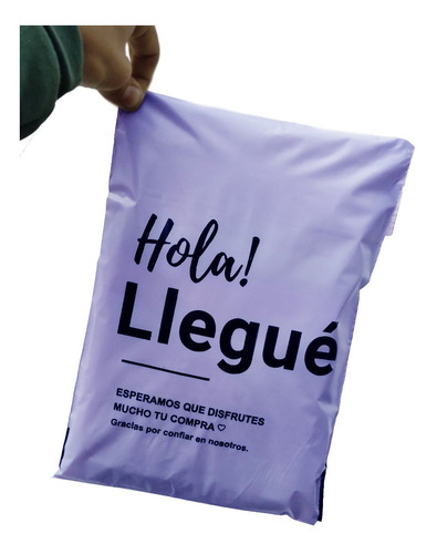 Imagen 1 de 1 de Bolsas Hola Llegue Envios Ecommerce 20x35 Inviolable X50u