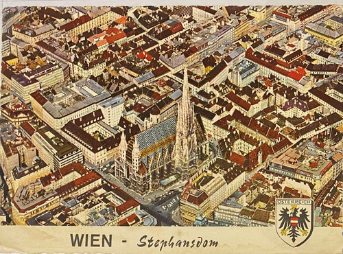 Antigua Postal Wien Catedral Viena Austria P02/ 22