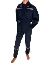 Comprar Overol Mameluco De Bombero Azul Tela Ripstop Con Reflectivo