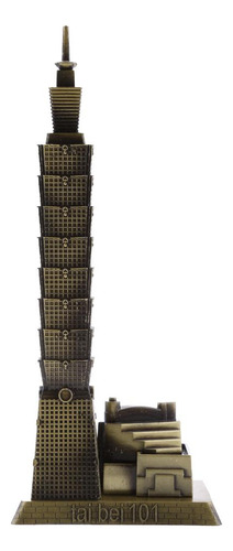 Famoso Edificio Taipei 101 Architecture Modelo Adorno De