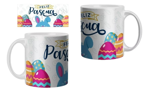 20 Plantillas Sublimacion Conejito De Pascua - Tazas