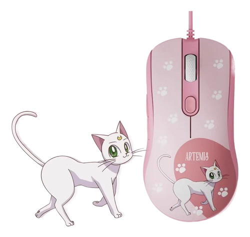 Mouse Alámbrico Akko Sailor Moon Ag-325c