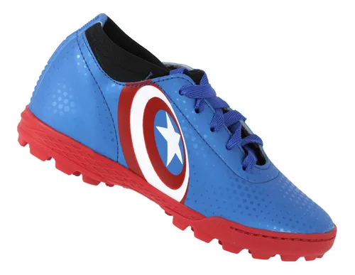 Chuteira Botinha Infantil Capit o Am rica Marvel Crian a