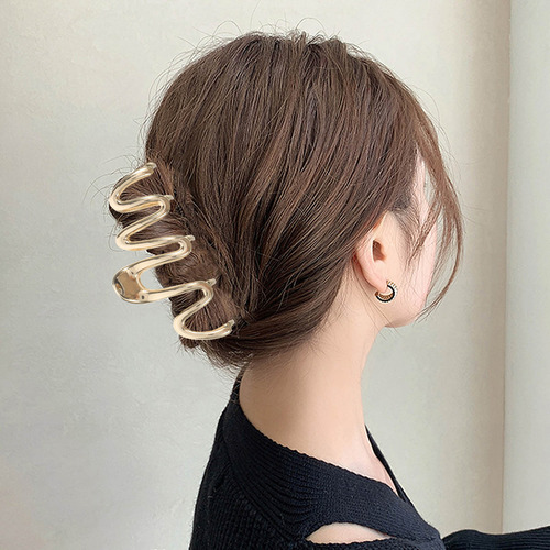 Pinza De Pelo De Metal Para Mujer, Pinza De Pelo Grande