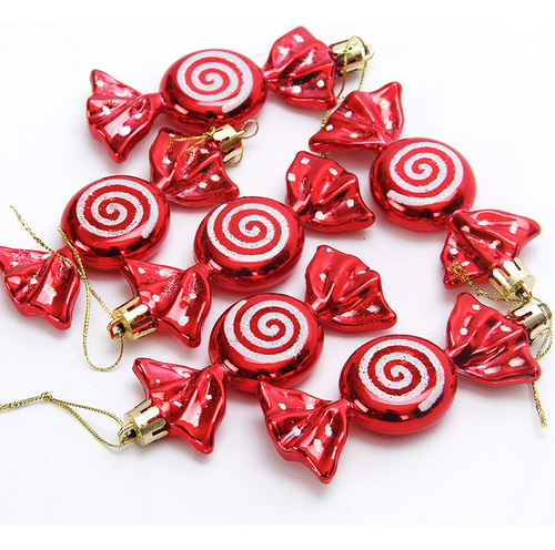 Adornos De Caramelos De Decoraciones Plástico Navidad Menta